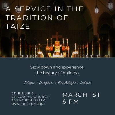 A Service in the Tradition of Taizé